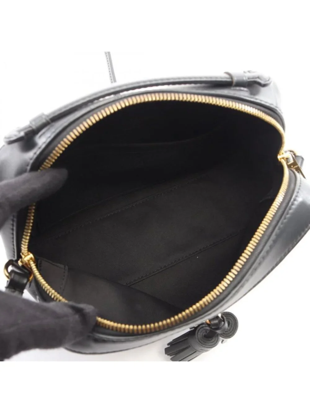 Louis Vuitton Shoulder Bag Saintonge Monogram Noir 2-Way Canvas Leather